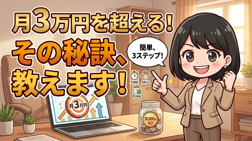 月3万円を超えたい人が知っておくべきこと