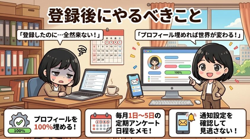 登録後にやるべきこと