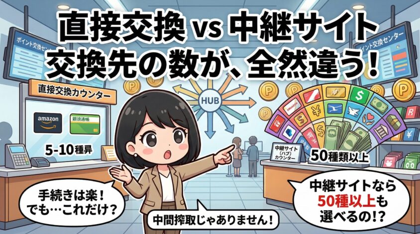 直接交換と中継サイト経由、何が違う？