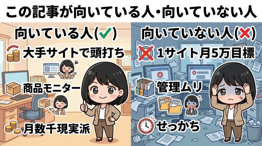 向いている人・向いていない人