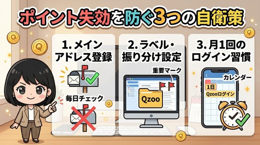 ポイント失効を防ぐ3つの自衛策