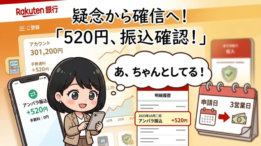 楽天銀行3営業日で振込