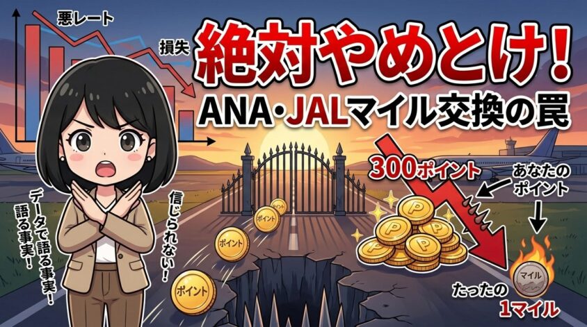 ANAマイル・JALマイルは絶対やめとけ