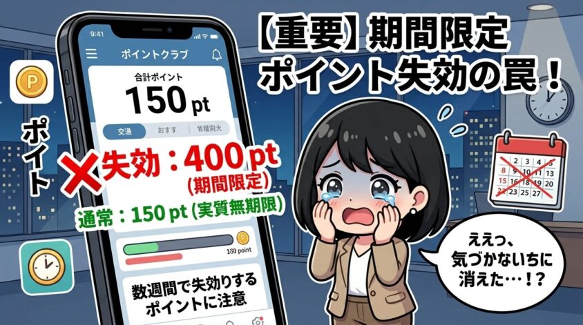 ポイント有効期限切れによる失効