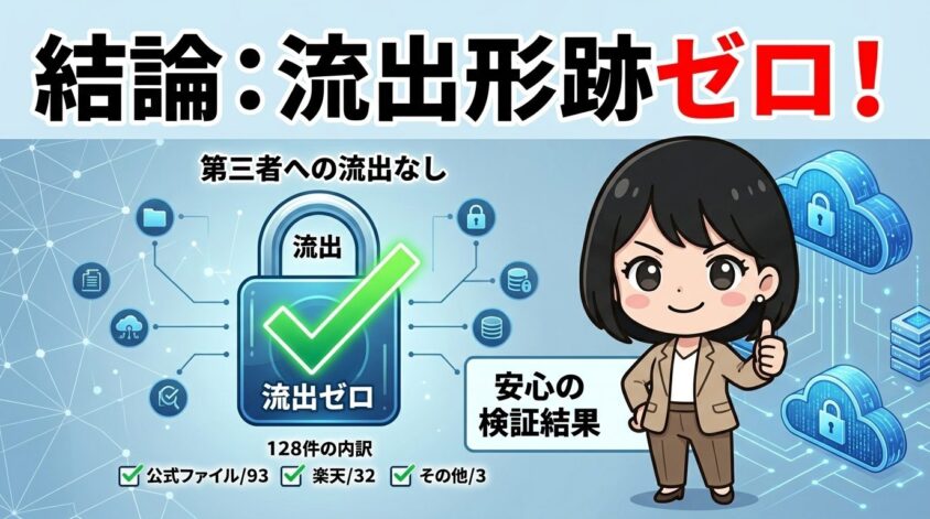 第三者にメアドが流出した形跡はゼロ