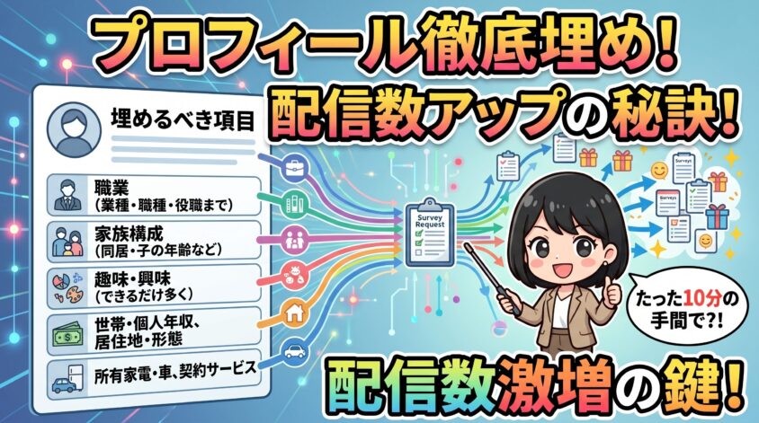 プロフィールを徹底的に埋める