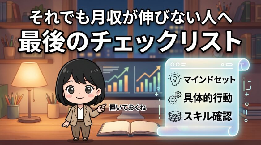 それでも収入が伸びない人へ～最後のチェックリスト