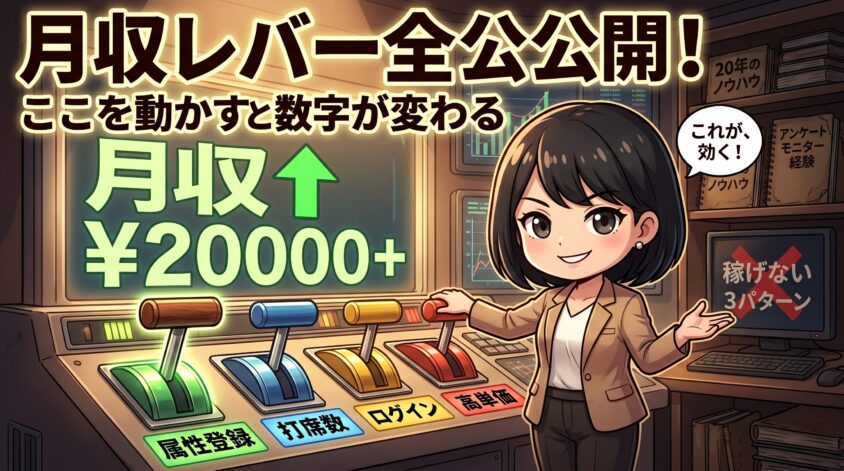 キューモニターの「月収レバー」を全公開