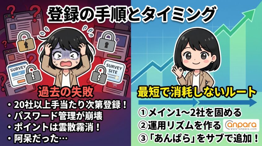 登録の手順とタイミング