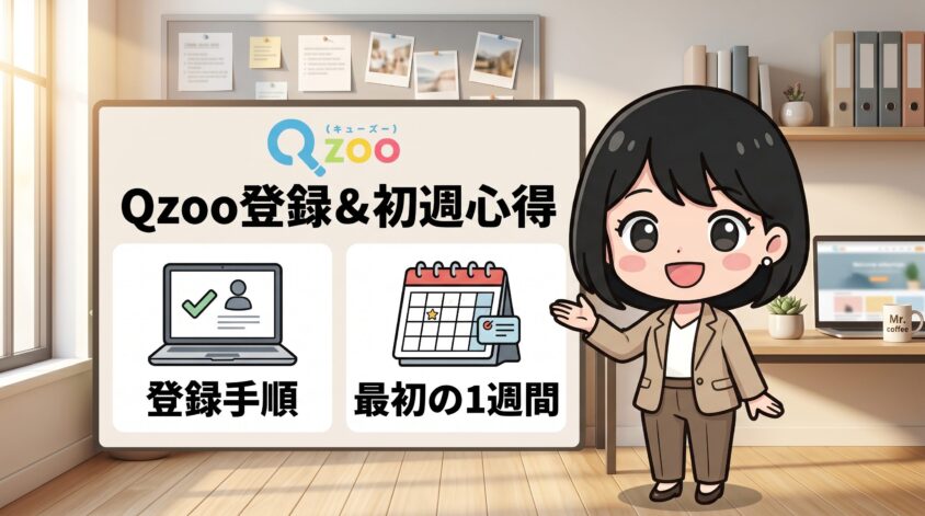 Qzooの登録方法と最初の1週間でやるべきこと