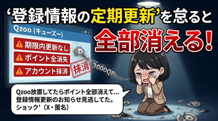 「登録情報の定期更新」を怠ると全部消える
