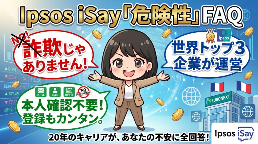 Ipsos iSayの危険性に関するよくある質問