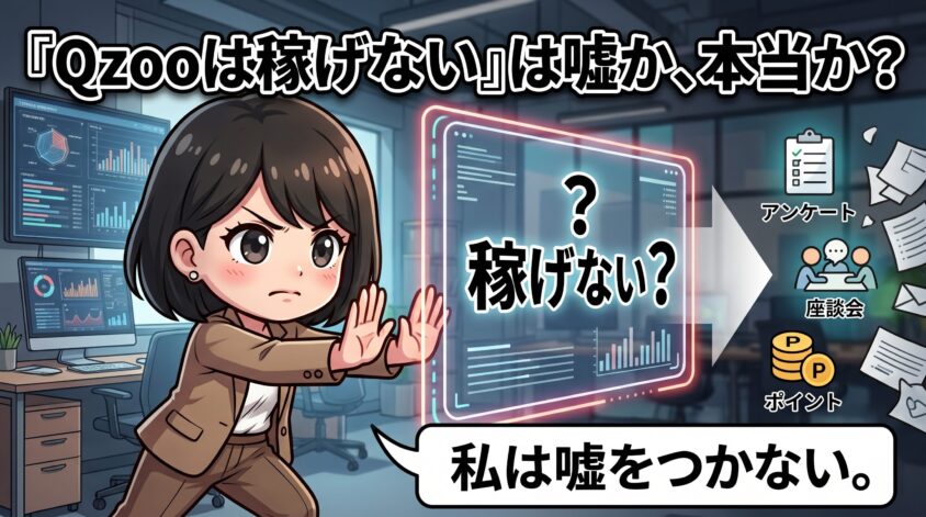 Qzoo（キューズー）は稼げない