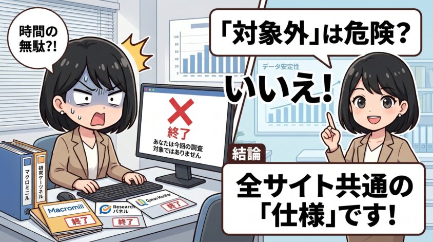 途中で対象外と言われる