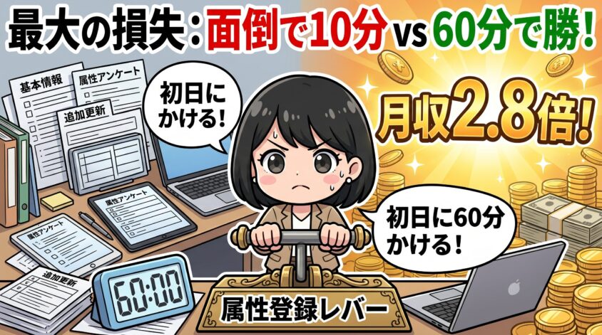 属性登録は最初に60分かけて作り込め