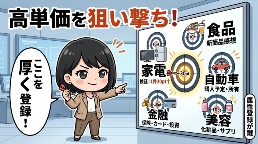 高単価ジャンルを狙い撃ち