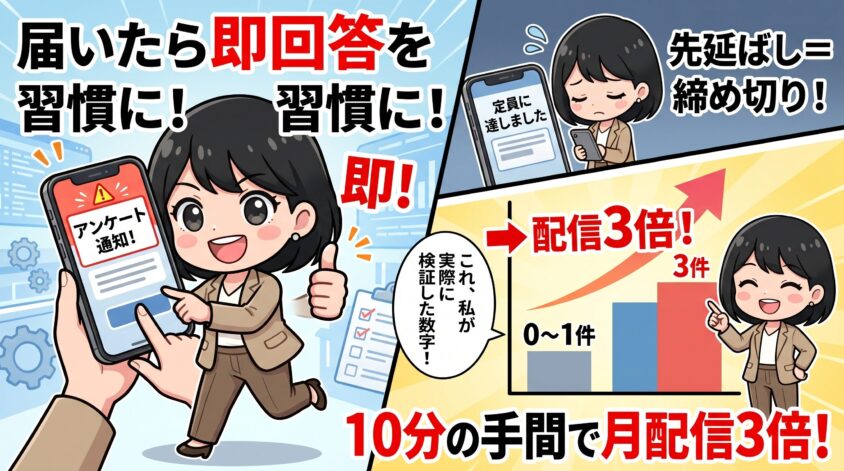 届いたら即回答