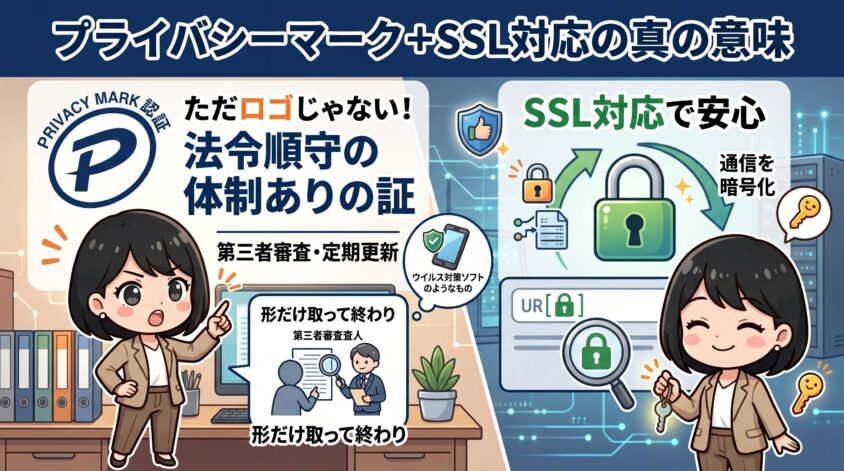 プライバシーマーク取得＋SSL対応の意味