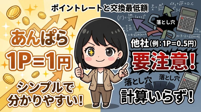 ポイントレートと交換最低額