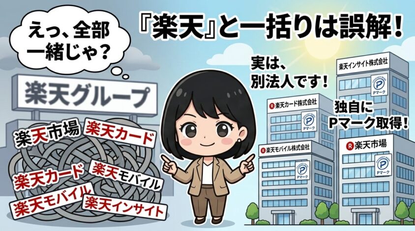 「楽天」と一括りにされる誤解