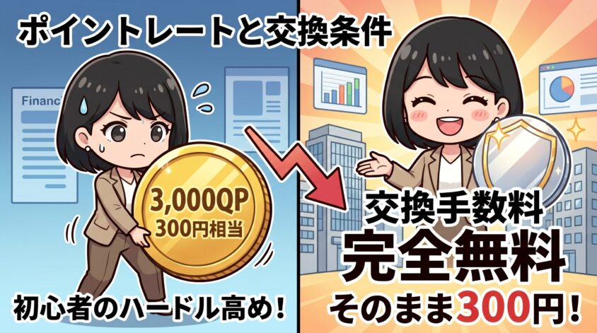 ポイントレートと最低交換ライン