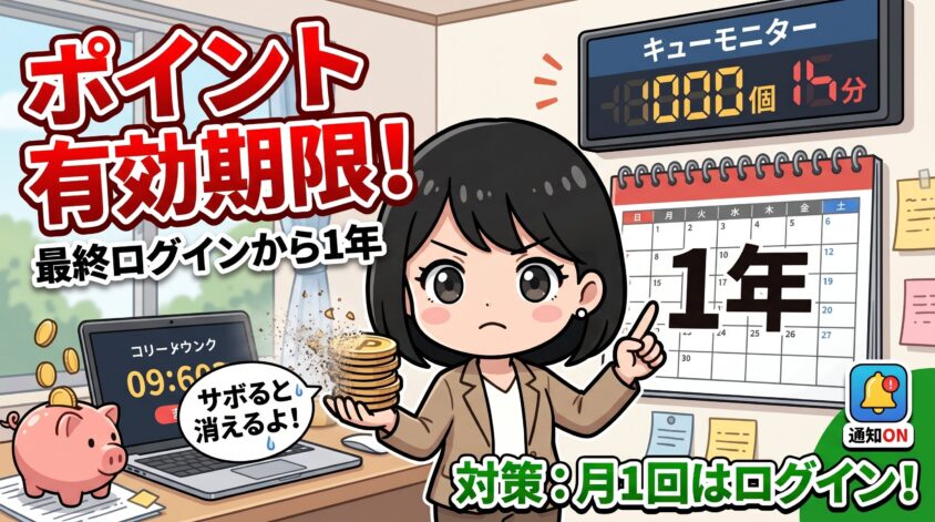 ポイント有効期限：最終ログインから1年