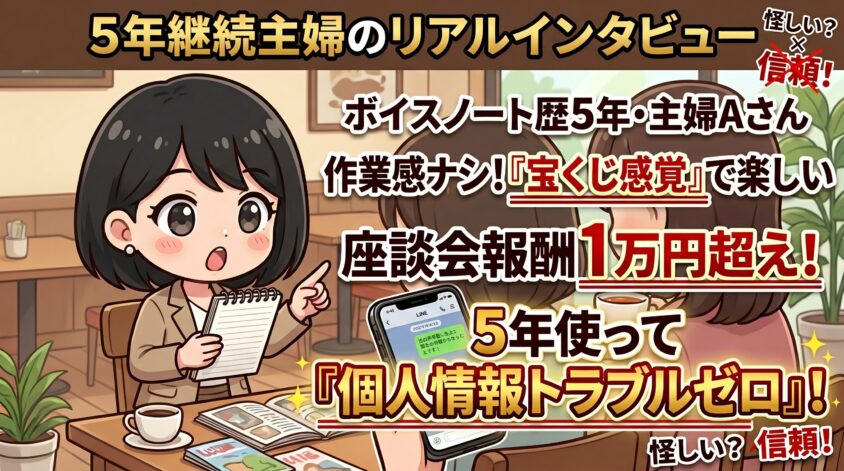 5年継続主婦のリアルインタビュー