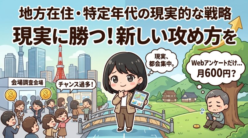 地方在住者・特定年代の現実的な戦略