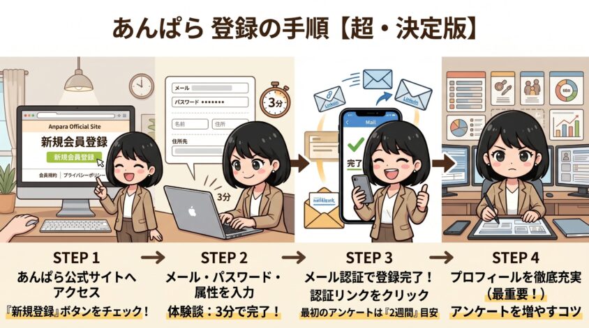 あんぱら登録の手順