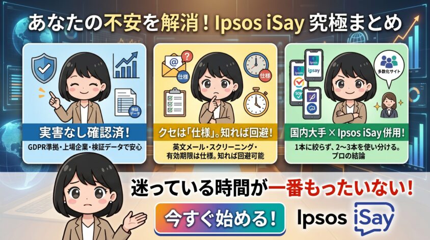 まとめ　Ipsos iSayの危険性は低い