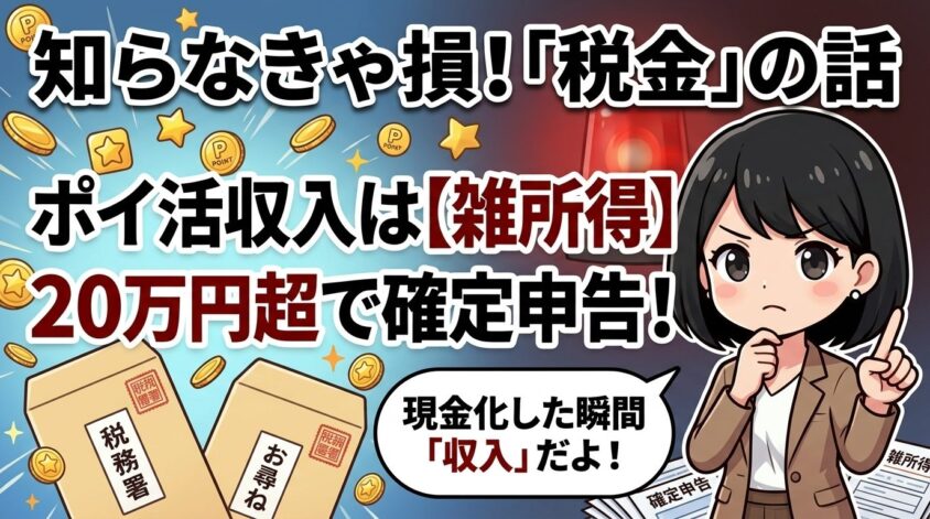 知らないと損する「税金」の話：ポイ活収入は雑所得扱い