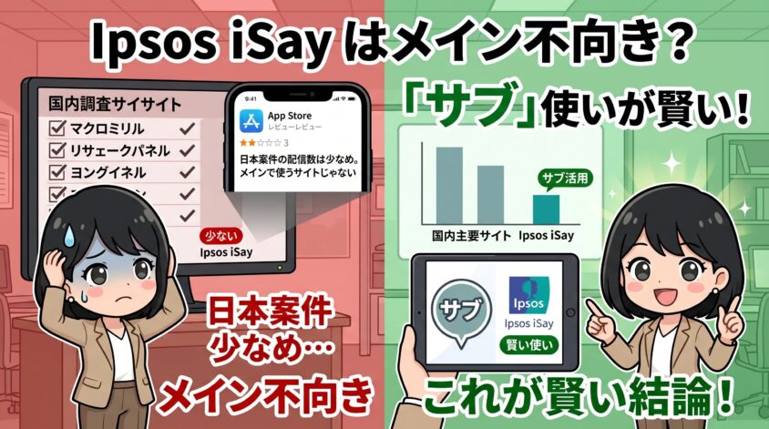 「日本案件の配信数が少なめ」だから"メイン"には不向き