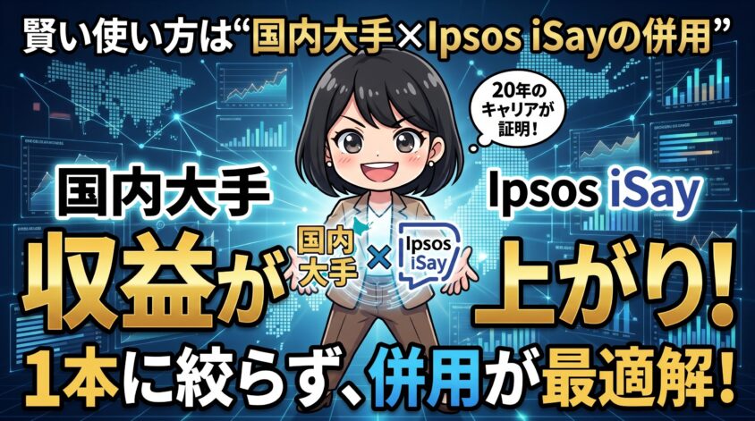 国内大手×Ipsos iSayの併用