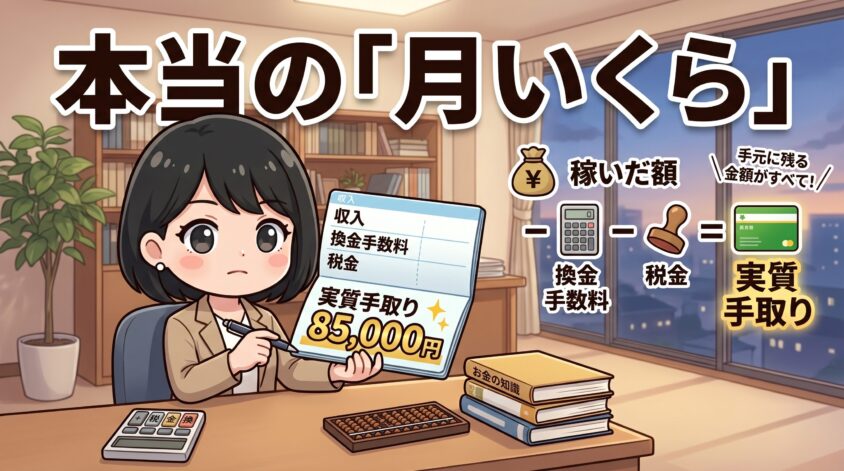 換金・税金まで含めた「実質手取り」の話