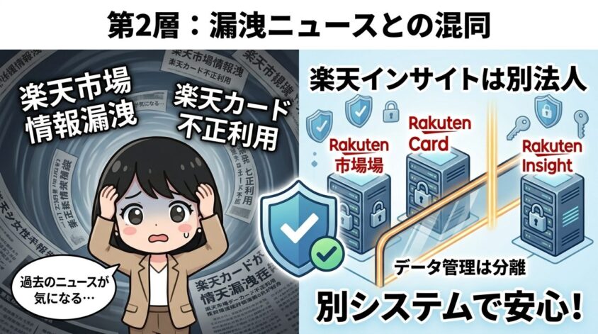 楽天市場・楽天カード等の漏洩ニュースとの混同
