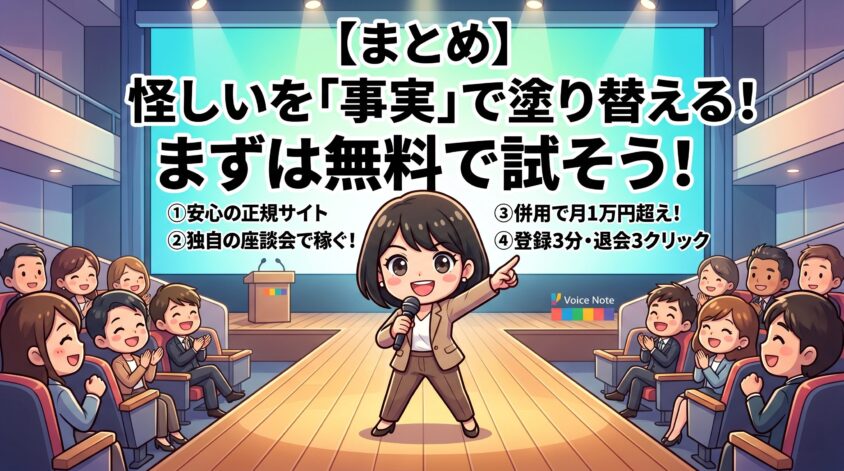 「怪しい」を"事実"で塗り替えて、まずは無料で試そう
