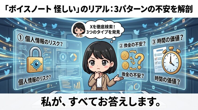 「ボイスノート 怪しい」のリアル