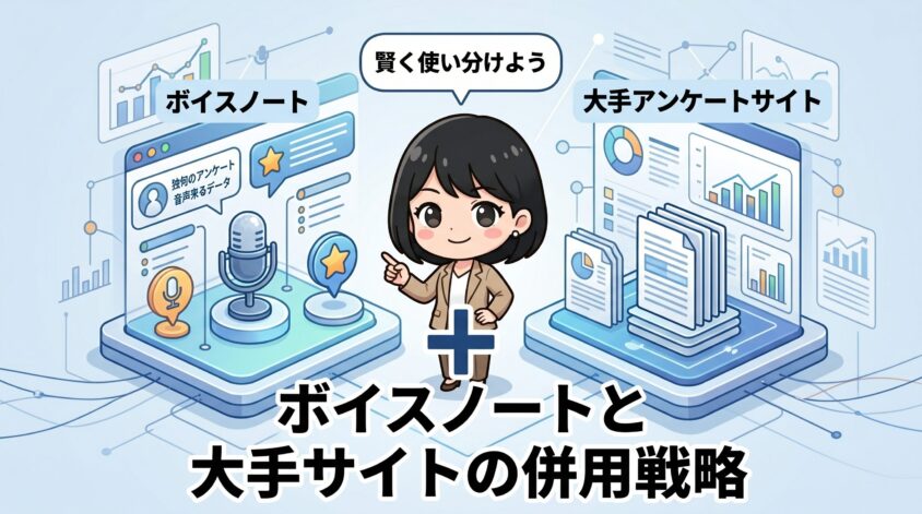 ボイスノート vs 大手アンケートサイト