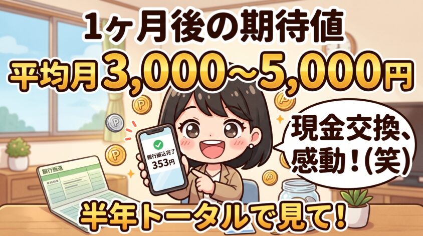 1ヶ月後に期待できる数字