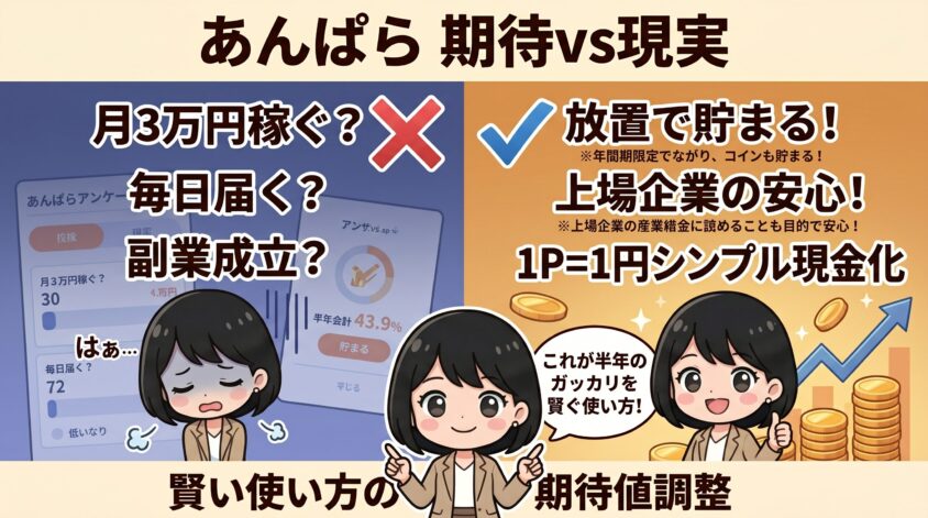 あんぱらに期待すべきこと・期待してはいけないこと