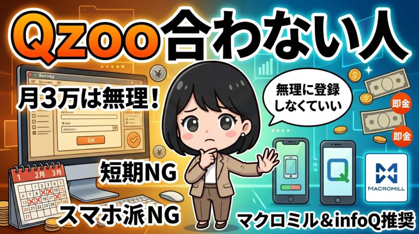 Qzooが合わない人