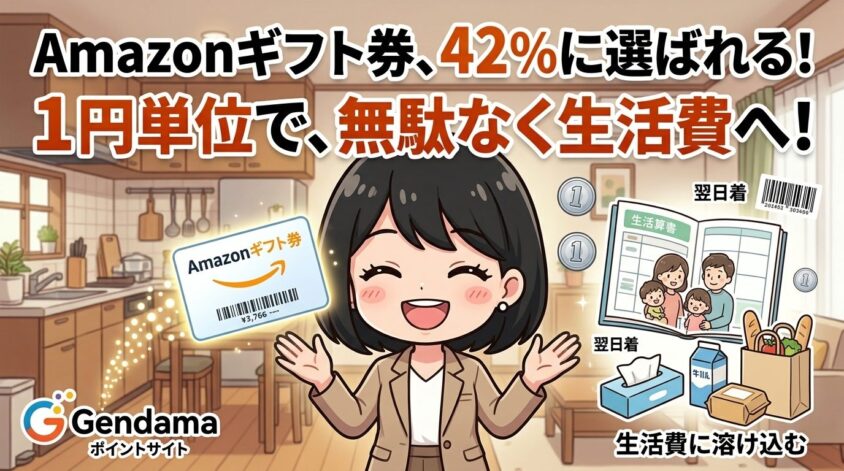 Amazonギフト券が42%に選ばれる理由