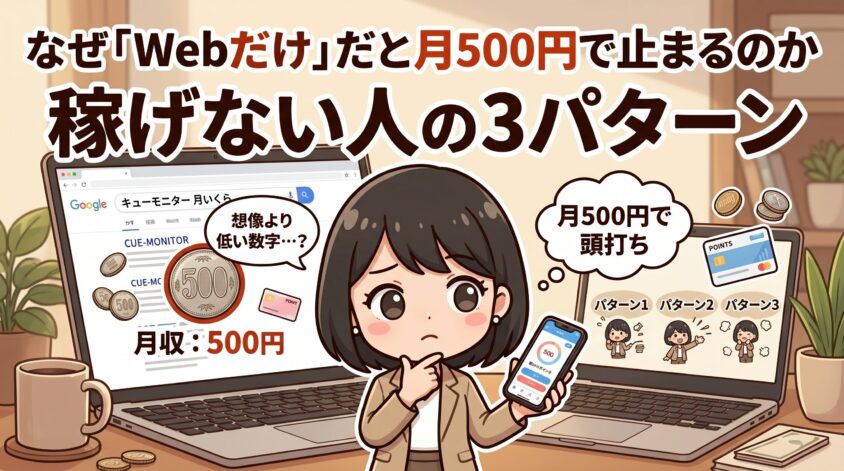稼げない人の3パターン