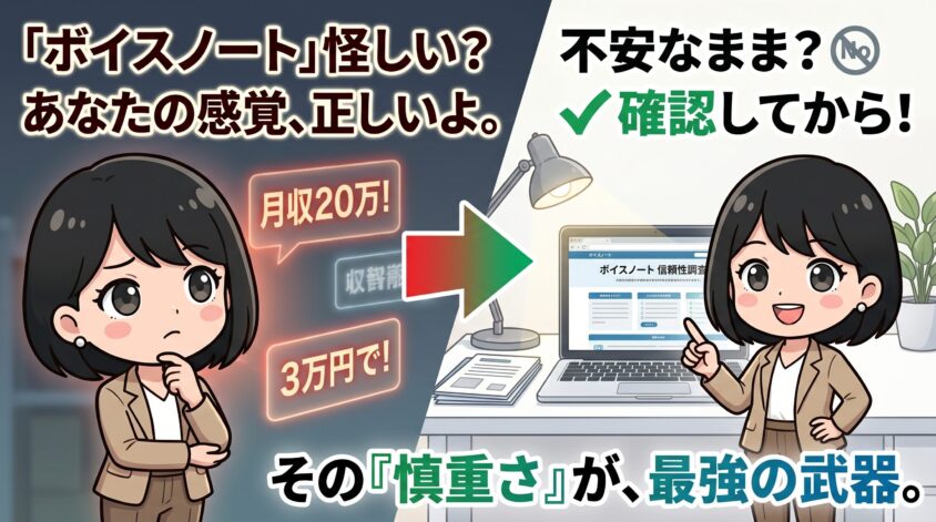 「ボイスノート 怪しい」と感じた、あなたの感覚は正しい